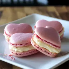 Heart Macarons with Lemon Buttercream