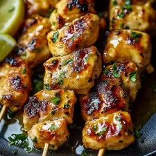 Honey Garlic Chicken Skewers