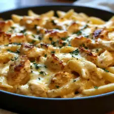 Cajun Cream Cheese Chicken Pasta Bake