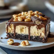 Snickers Poke Cake