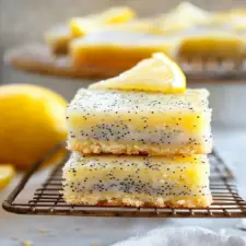 Glazed Lemon Poppy Seed Bars