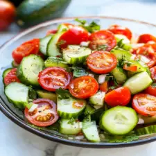 Refreshing Cucumber Tomato Avocado Salad