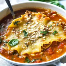 One Pot Lasagna Soup