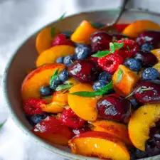 Peach Berry Fruit Salad