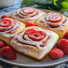 Strawberry Cinnamon Rolls