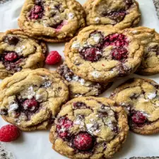 SUMMER Raspberry Chocolate Chunk Cookies