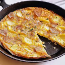 Frittata Recipe with Potato Chips