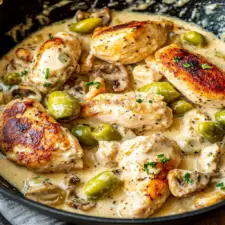Creamy Pepperoncini Chicken Skillet