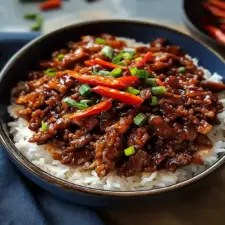 Crispy Chilli Beef Rice