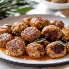 Apple and Sage Turkey Meatballs