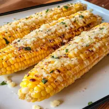 Cheesy Garlic Butter Corn on the Cob