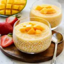 Mango Tapioca Pudding (Mango Sago)